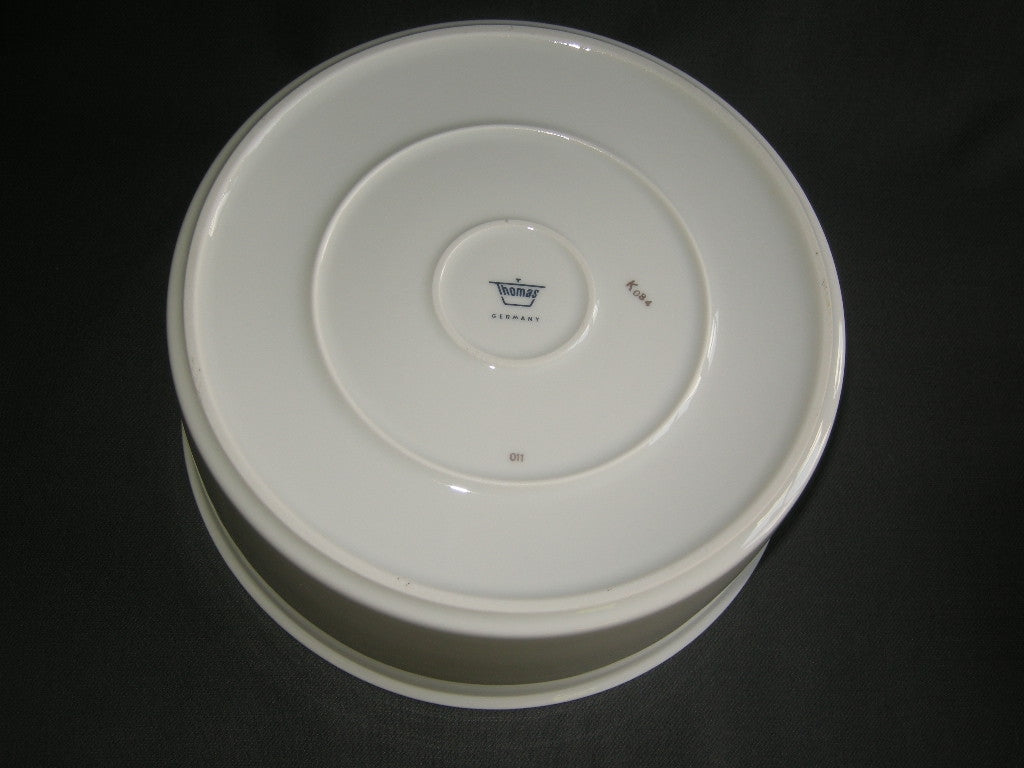 Thomas Medaillon bruin - goudkleurige decorrand saladeschaal O21,5 cm.