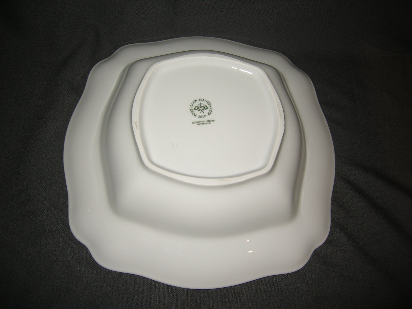 Rosenthal Sanssouci spierwit rose pioenroos saladeschaal