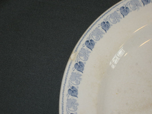 Societe Ceramique Coeur blauw schaal O29,5 cm.