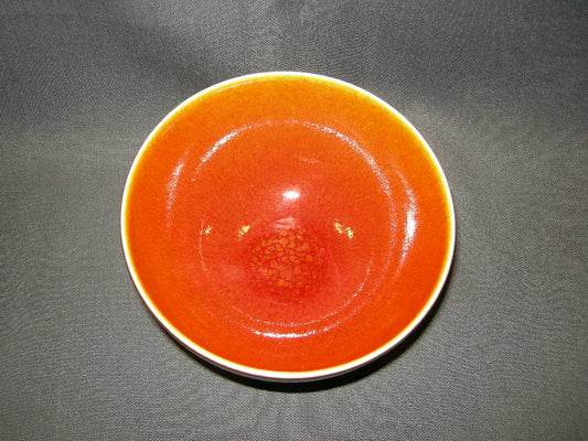 Jars Ceramistes Tourron oranje schaaltje O15,5 cm.