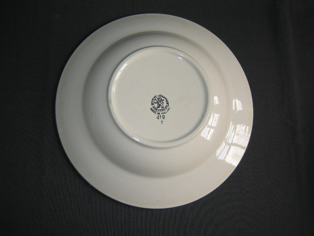 Societe Ceramique Boerenbont 418 soepbord O23,5 cm. lichte ondergrond