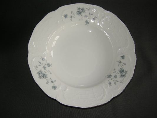 Rosenthal Sanssouci spierwit met blauw / grijze bloemetjes soepbord