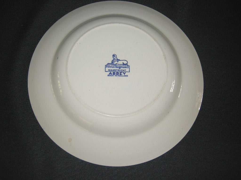 Petrus Regout Abbey blauw soepbord