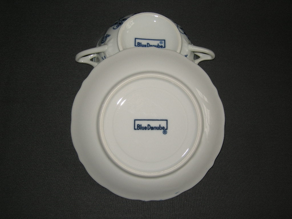 Blue Danube soepkop & schotel