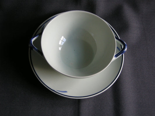 Goedewaagen Olaf blauw soepkop & schotel