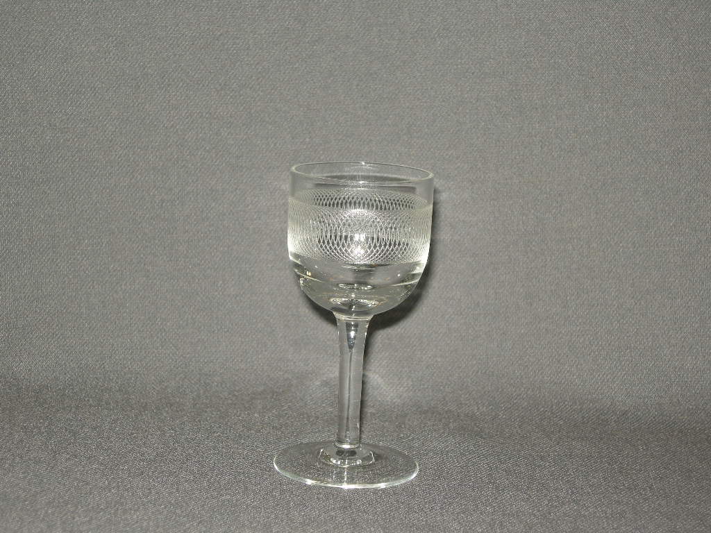 gebruikt glas rollend geld steel O4 cm.