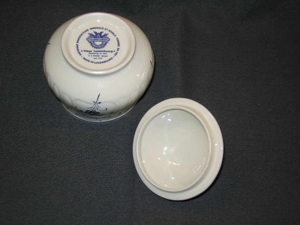 Villeroy & Boch Vieux Luxembourg suikerpot hoogte 7,5 cm.