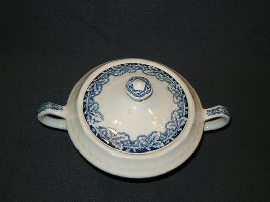 Societé Ceramique Boerenhoeve blauw suikerpot