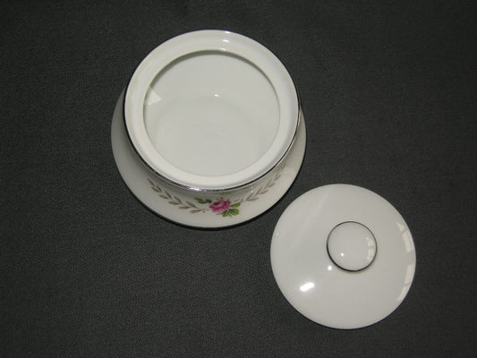 Eschenbach wit met rose roosjes suikerpot
