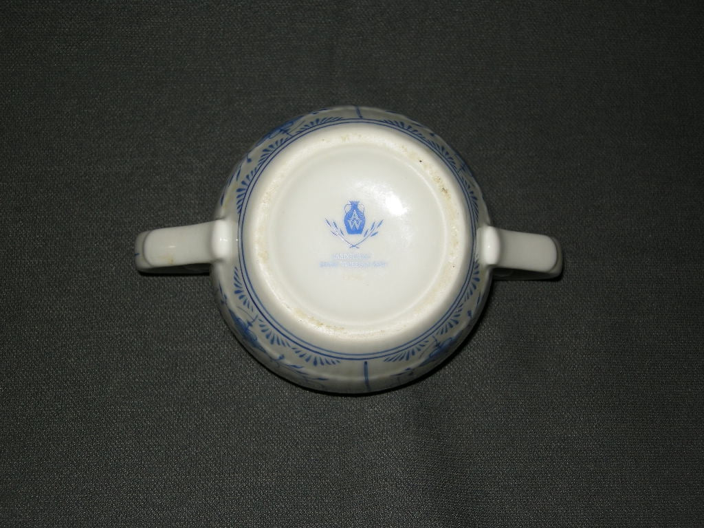 August Warnecke Friesisch Blau suikerpot zonder deksel