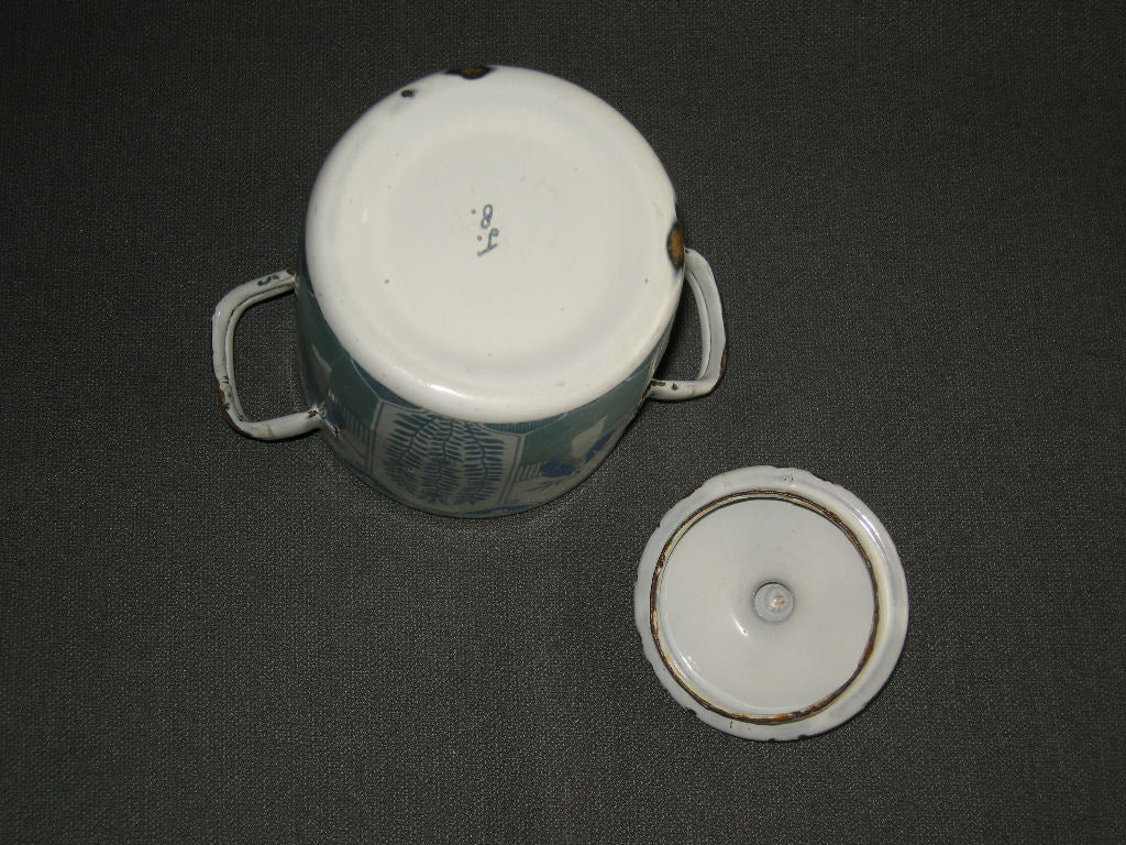 emaille Lang Lijs suikerpot