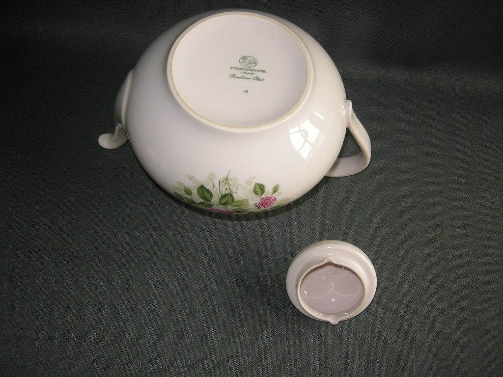 Hütschenreuther Porcelaine Rose decor kleine rozen theepot