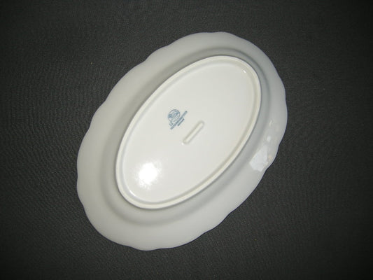 Hütschenreuther Blau Zwiebelmuster vleesschaal 24,5 cm.