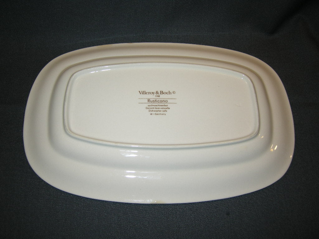 Villeroy & Boch Rusticana rood vleesschaal 30 x 20 cm.