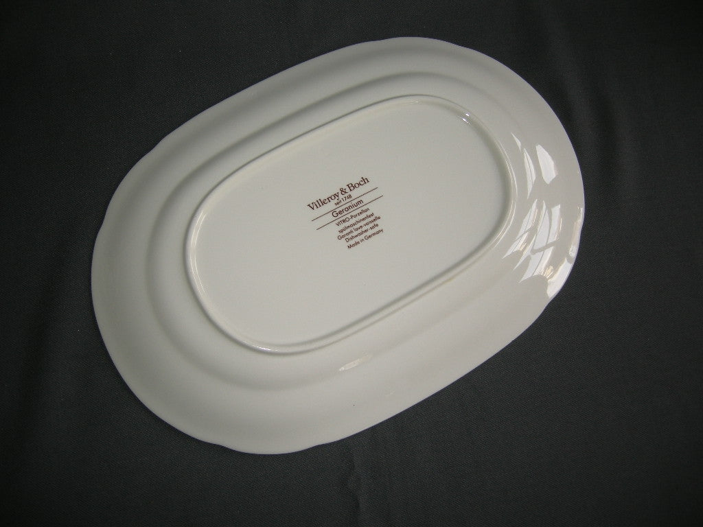 Villeroy & Boch Geranium vleesschaal 32,5 x 22,5 cm.