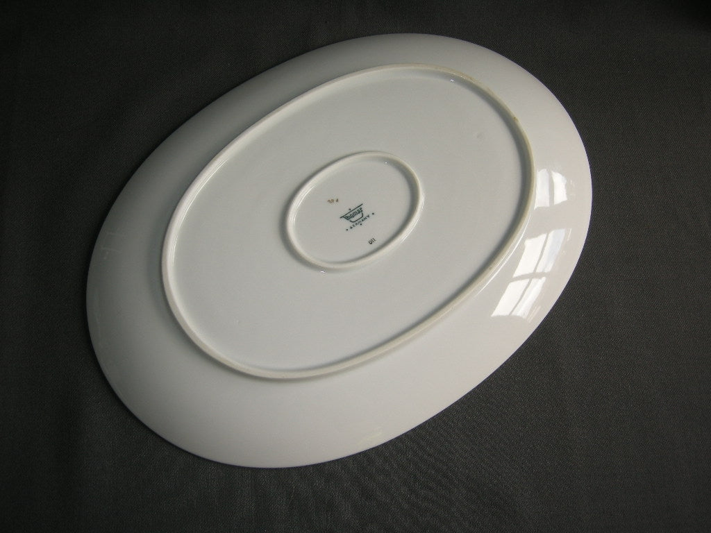 Thomas Medaillon bruin - goudkleurige decorrand vleesschaal 33 cm.