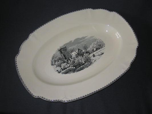 Societe Ceramique Landschap vleesschaal nr. 4