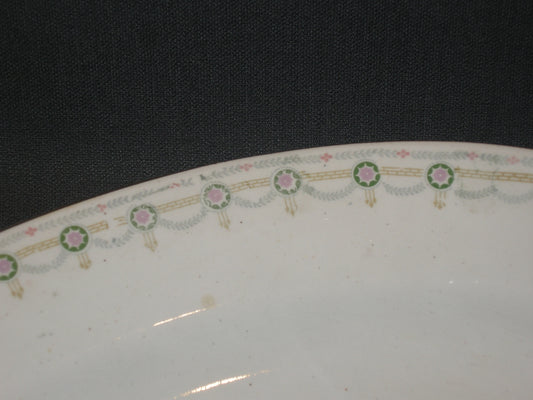 Petrus Regout decor 0386 vleesschaal 40,5 cm.