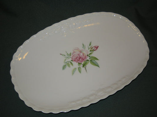 Hutschenreuther Porcelaine Rose Drache met roosdecor vleesschaal