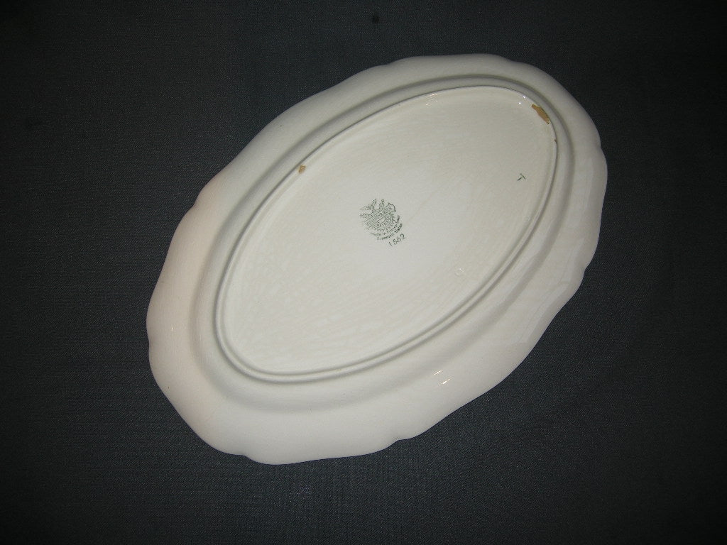 Villeroy & Boch Alt Strassburg oud stempel vleesschaal 33,5 x 22 cm. beschadigd