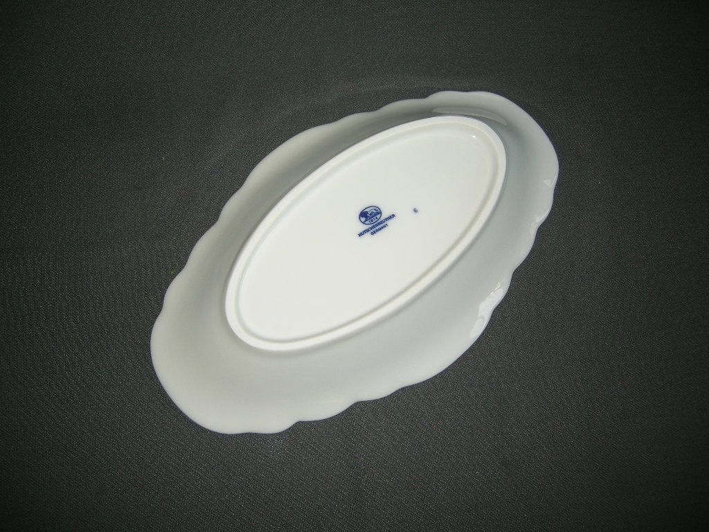Hütschenreuther Blau Zwiebelmuster vleesschaaltje 24,5 cm.