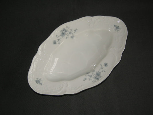 Rosenthal Sanssouci spierwit met blauw / grijze bloemetjes vleesschaaltje