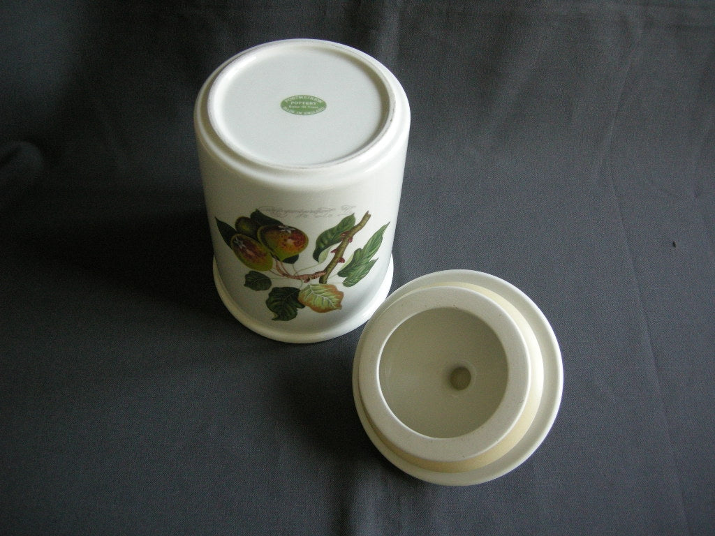 Portmeirion Pomona voorraadpot aardewerk met deksel O14 cm.