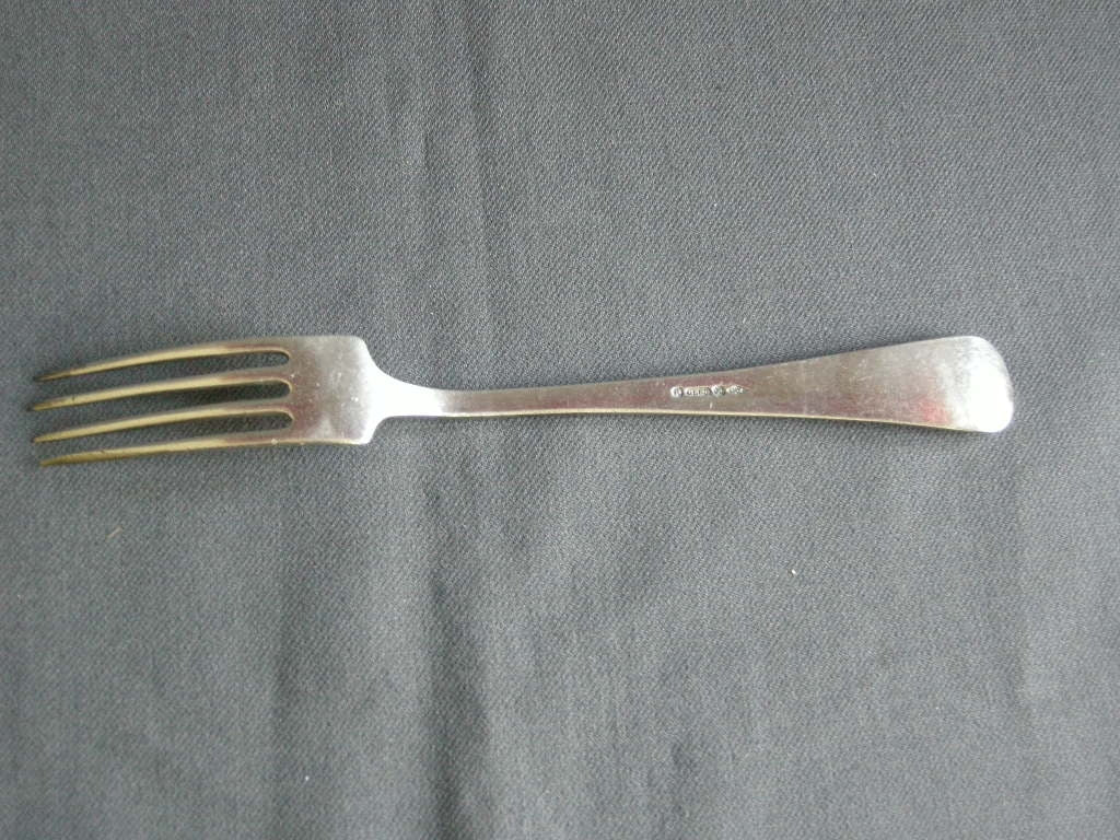 Gero verzilverd model 420 rondfilet vork 20,7 cm.