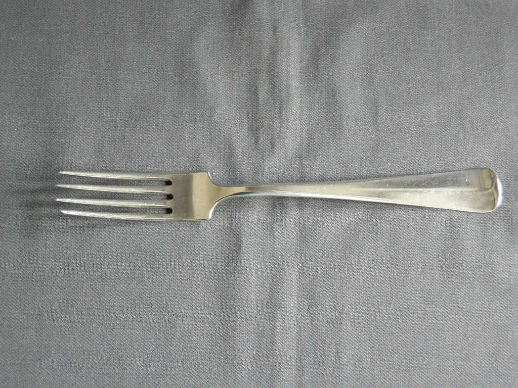 Gero verzilverd model 20 Haags Lofje vork 21 cm.
