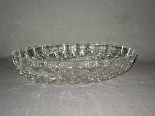 gebruikt glas - kristal presenteerschalen 001. 4-vak schaal