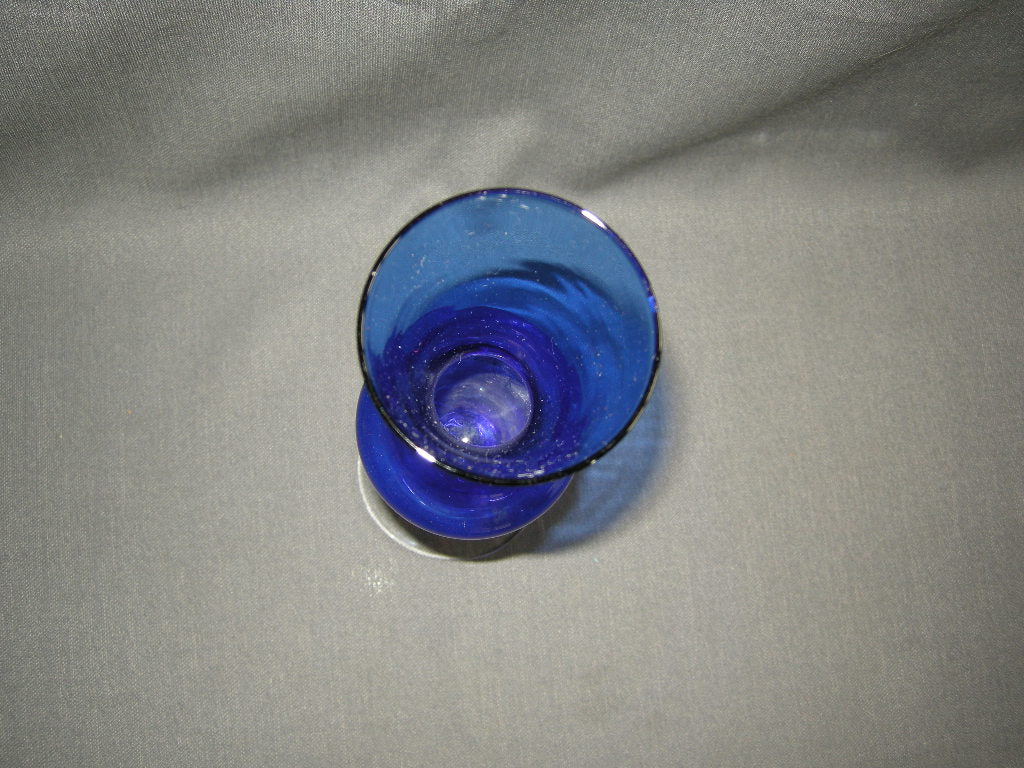 glas - kristal vazen gekleurd 001. blauw-blank