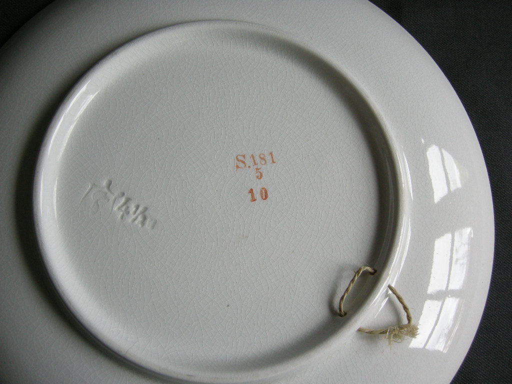 Societe Ceramique diverse wandborden gekleurd 001. S 181 molens
