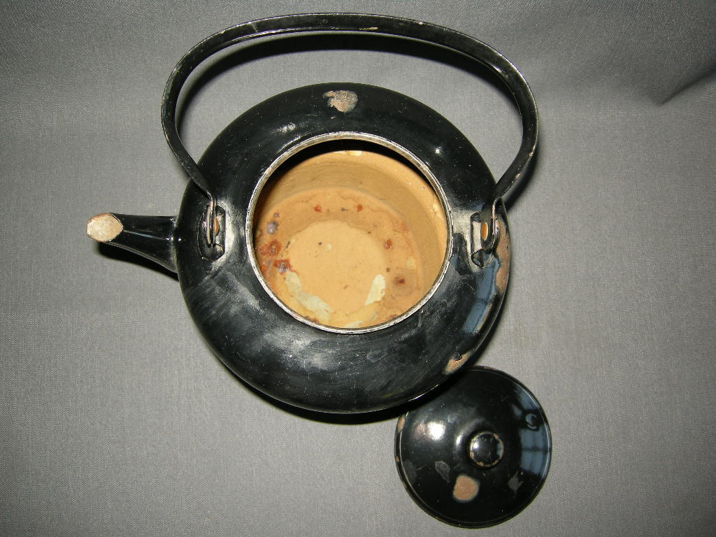 emaille zwart 001. zakketel