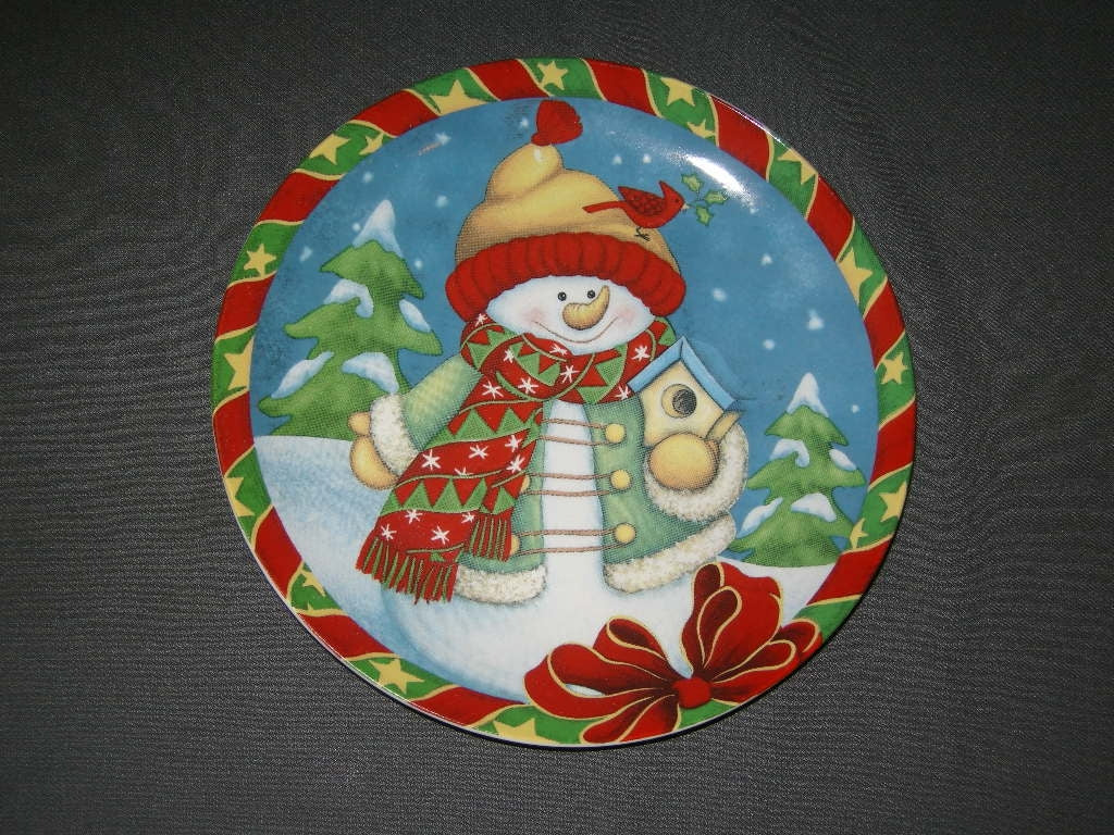 diverse Kerst 001 c. bord, doorsnee 20,5 cm.