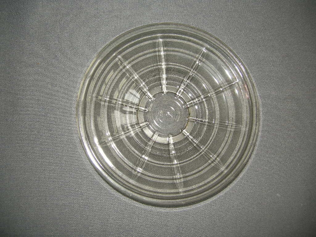 glas - kristal smoke 002. gebaksbordjes