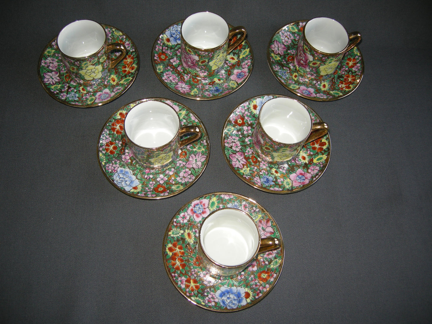 Diverse Chinees / Japans 042. chinees 6 espressokop & schotels