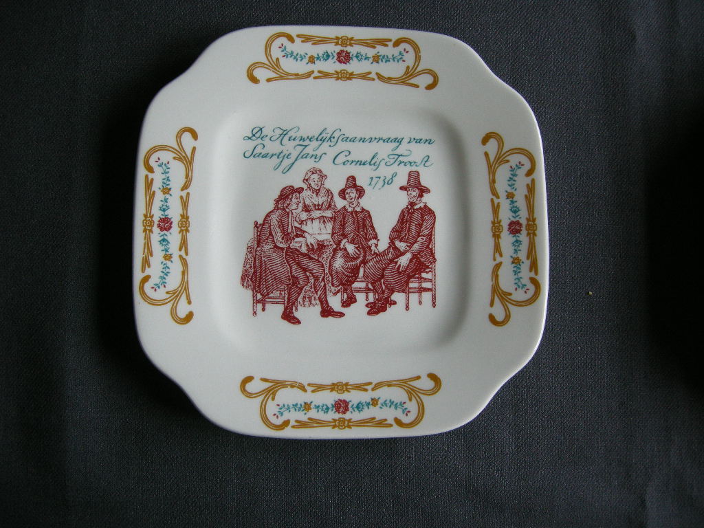 Boch diverse 002. gebaksbordjes Cornelis Troost