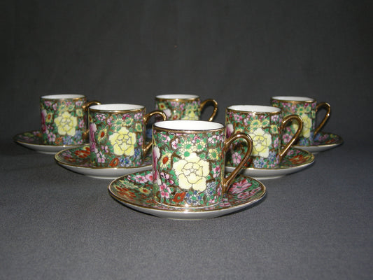 Diverse Chinees / Japans 042. chinees 6 espressokop & schotels