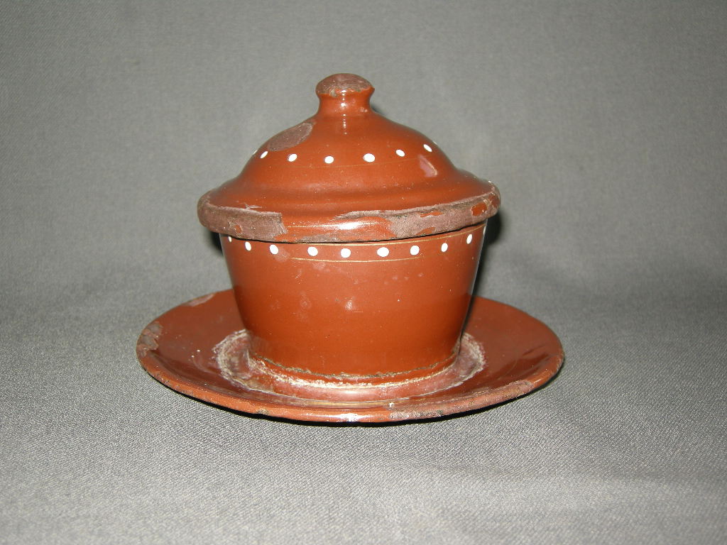 emaille bruin 002. botervloot
