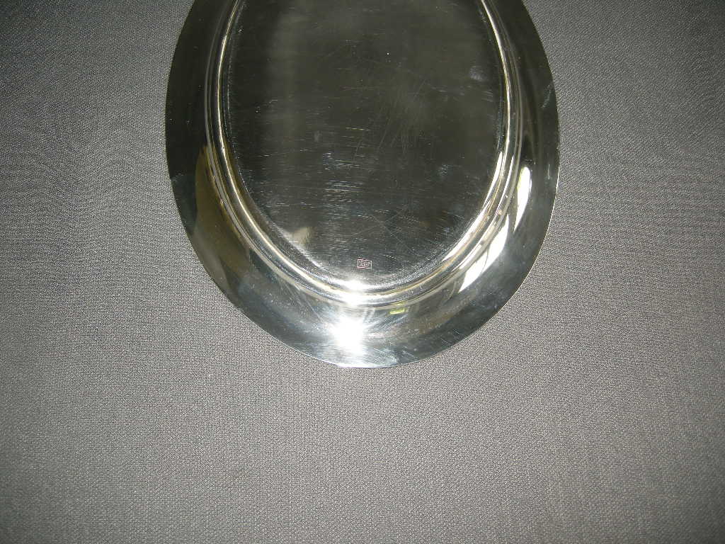 brocante verzilverde onderdelen 002. Keltum presenteerschaaltje