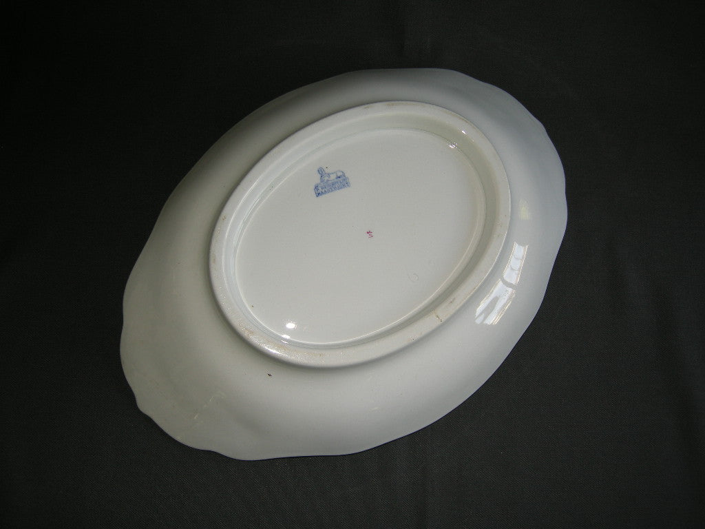 Petrus Regout wit - goud 002. broodschaal