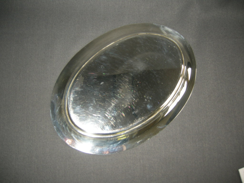 brocante verzilverde onderdelen 002. Keltum presenteerschaaltje