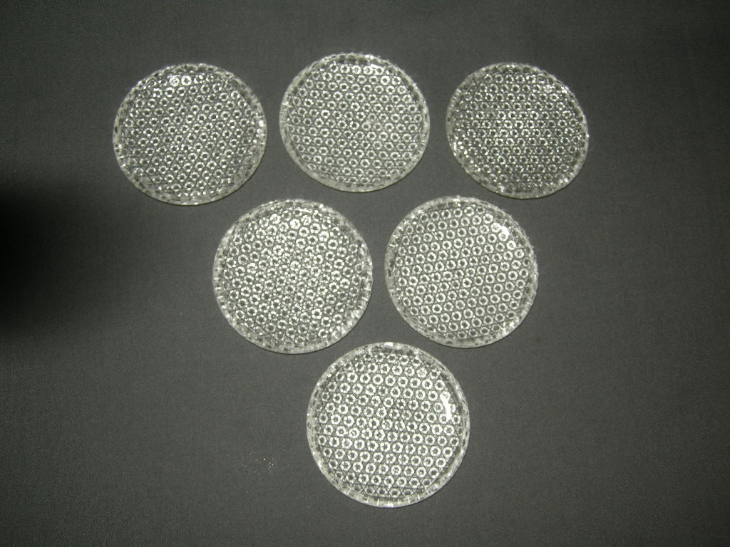 glas - kristal petitfourbordjes 003. set van 6 bordjes