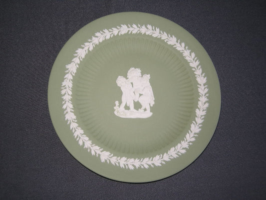 Wedgwood Jasperware groen 003. bord