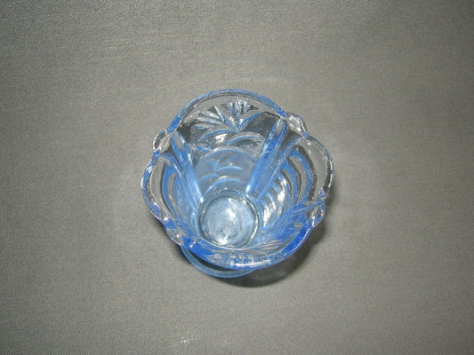 glas - kristal lichtblauw glas 003. vaasje