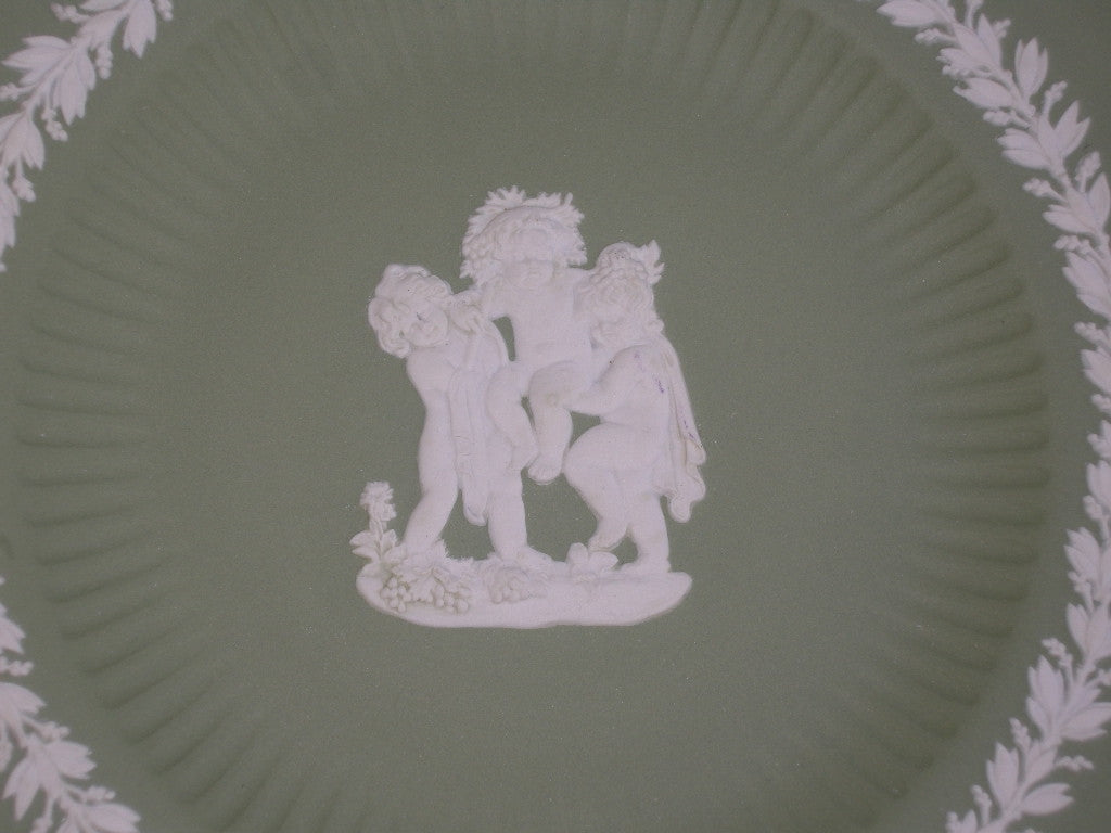 Wedgwood Jasperware groen 003. bord