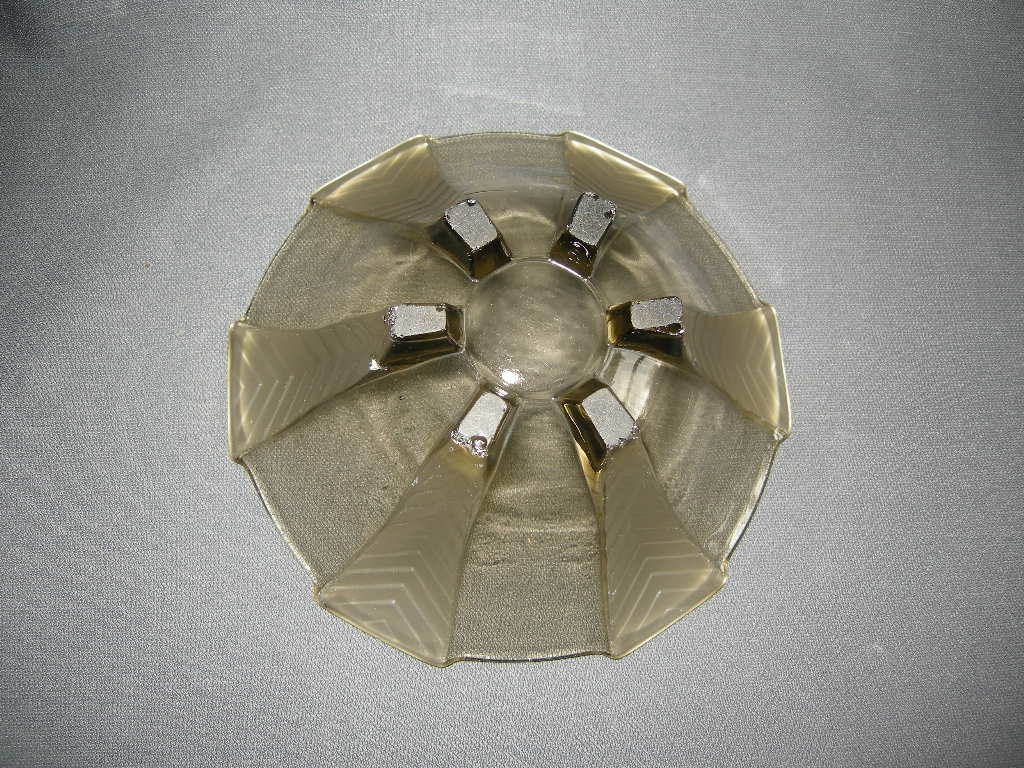 glas - kristal smoke 003. schaaltje