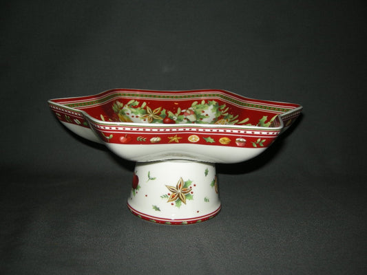 Villeroy & Boch Kerst 003. presenteerschaal op voet