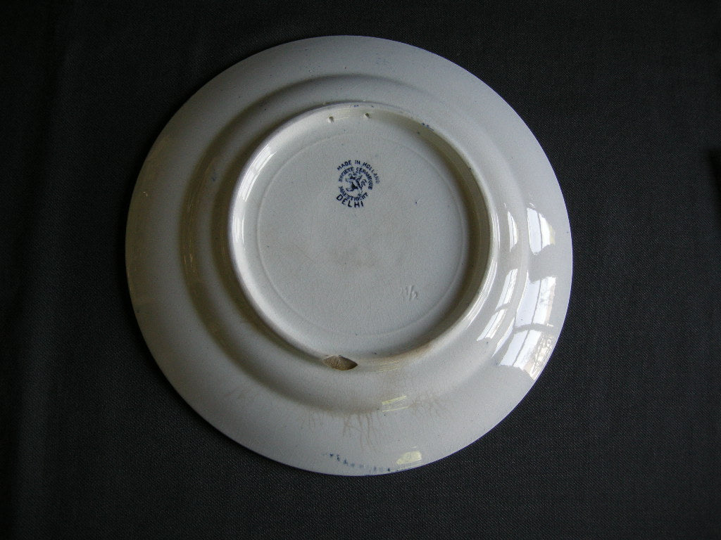 Societe Ceramique Delhi 003. dinerbord met craquelé