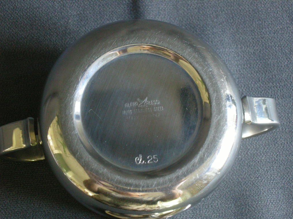 roestvrijstaal 003. Alessi suikerpot